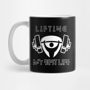 lifting my best life, fitness work Mug